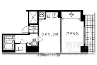 エステムコート京都烏丸【1101号室】の間取り