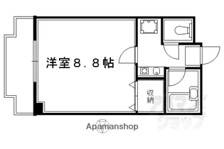 シティキャスル四条【305号室】の間取り