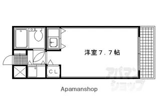 DETOM-1 西陣聚楽2【2階】の間取り