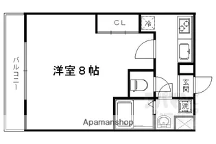 AーMON KITAENMACHI【401号室】の間取り