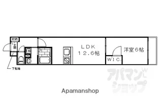 AーMON壬生高樋【4階】の間取り