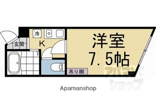 メルシーメゾネット今出川【502号室】の間取り