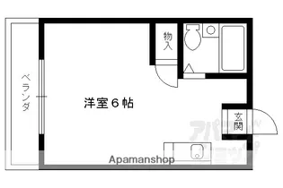 竹田ハイツ【208号室】の間取り