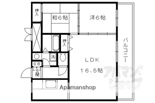 AFICION堀川【1108号室】の間取り