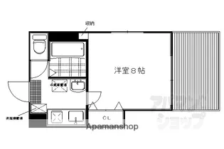 ガーネット御所西【103号室】の間取り