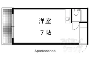 1Rの間取り画像
