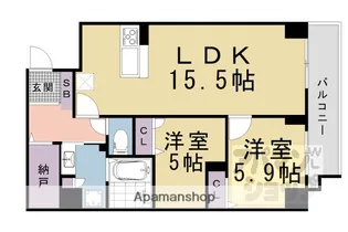 PADMA烏丸御池【902号室】の間取り