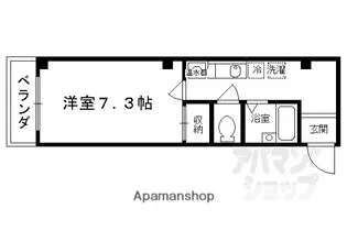 AMARE亀乃子【504号室】の間取り
