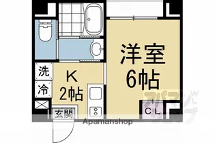 ロータス西陣【601号室】の間取り