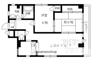 グランドールゼニカ【2A号室】の間取り