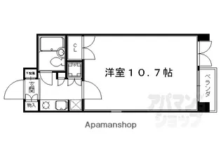 パレス紫竹【2階】の間取り