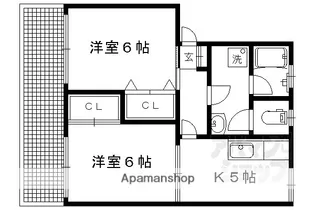 コトウォール夷川 壱番館 弐番館【A101号室】の間取り