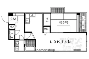 レトロマンションIII【602号室】の間取り