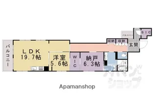 メゾンドイッセイ鴨川別邸【4階】の間取り