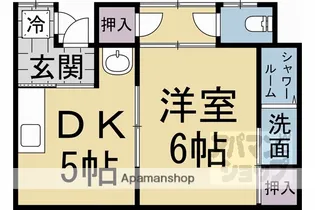 京都府京都市中京区西ノ京御輿岡町【一戸建】の間取り