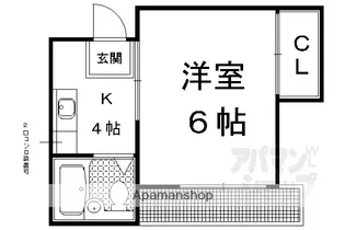 コーポユタカ【3-C号室】の間取り