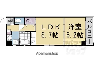 上御所エクセル三宅【416号室】の間取り