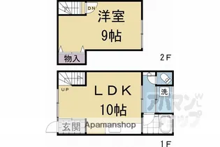京都府京都市上京区信富町丸太町通寺町東入【一戸建】の間取り