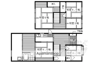 京都府京都市左京区下鴨蓼倉町【一戸建】の間取り