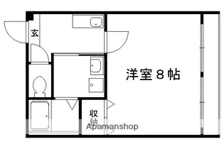 メゾン紫野【301号室】の間取り