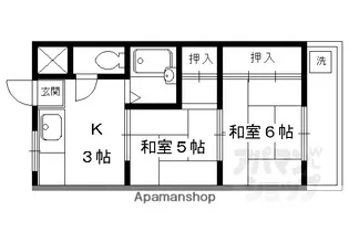 シャトルさわだ【203号室】の間取り