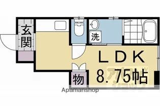 レジデンスNAKAMURA【101号室】の間取り