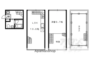 NORTHーCOTTAGE【C号室】の間取り