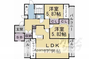 BELLISSIMO継孝院【302号室】の間取り