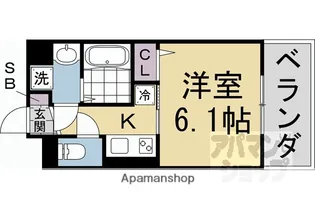 GRAMM東小野堀町A棟・B棟【A101号室】の間取り