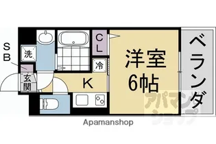GRAMM東小野堀町A棟・B棟【A202号室】の間取り