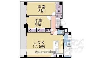 ROUAGE御所南【201号室】の間取り
