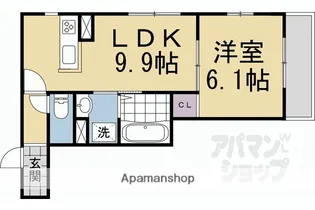 北大路RESIDENCE【201号室】の間取り