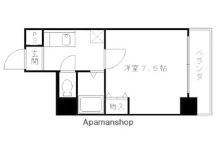 エリーフラッツ西洞院【3階】の間取り