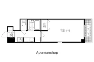 御池サンハイツ【406号室】の間取り