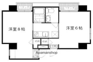 K・WARP【303号室】の間取り