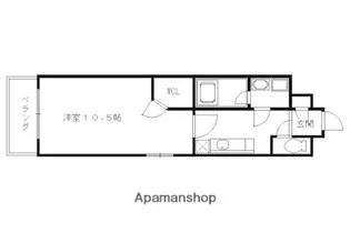 UNIETERNA京都壬生【201号室】の間取り