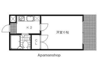 北斗ハイツ【102号室】の間取り