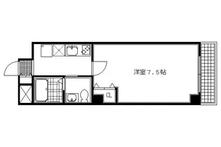 フラッティ今出川天神【606号室】の間取り