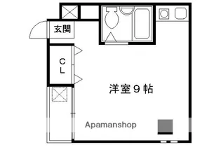 ビュウ御薗【205号室】の間取り