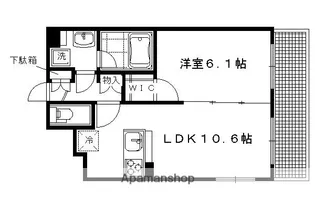 プレサンス京大前【4階】の間取り