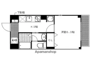 下鴨葵館【401号室】の間取り
