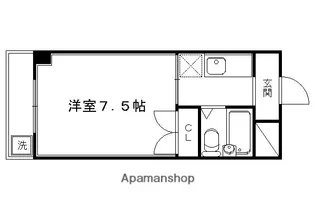 1Kの間取り画像