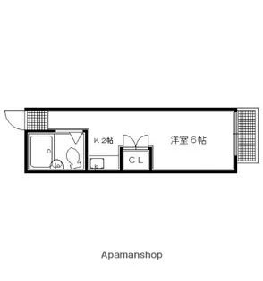 ヒルハイツ一条【4号室】の間取り