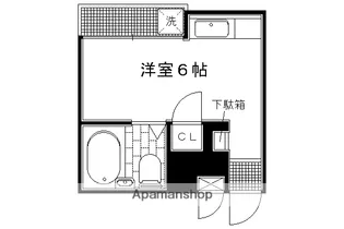 ハイツ善【302号室】の間取り