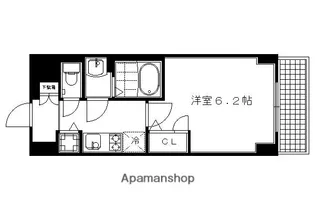 プレサンス京都四条烏丸響【206号室】の間取り