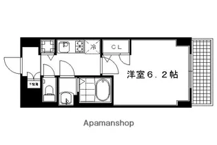 プレサンス京都四条烏丸響【507号室】の間取り