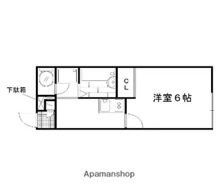 レオパレス七本松【205号室】の間取り