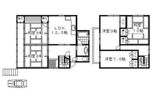 京都府京都市北区上賀茂神山【一戸建】の間取り