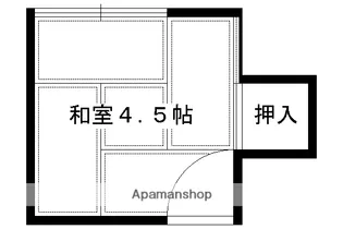中南荘【3号室】の間取り