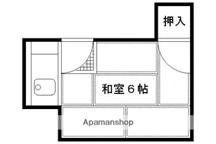 好川荘【201号室】の間取り